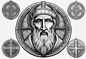 the medal of St. Benedict tattoo idea