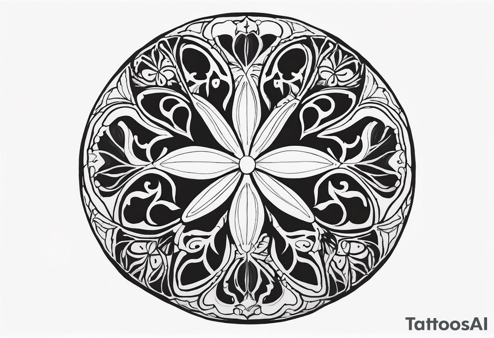 sand dollar tattoo idea