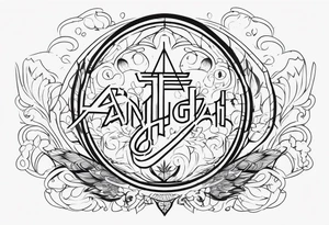 Write my name ‘Anugrah Setyawibawa’ tattoo idea