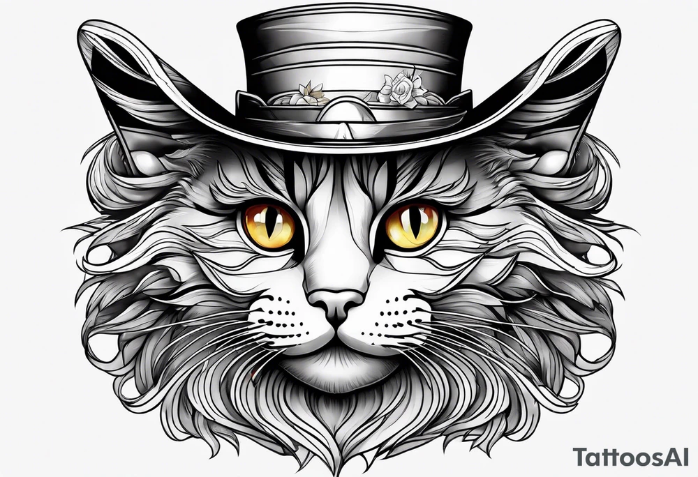 cat in a hat tattoo idea