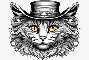 cat in a hat tattoo idea
