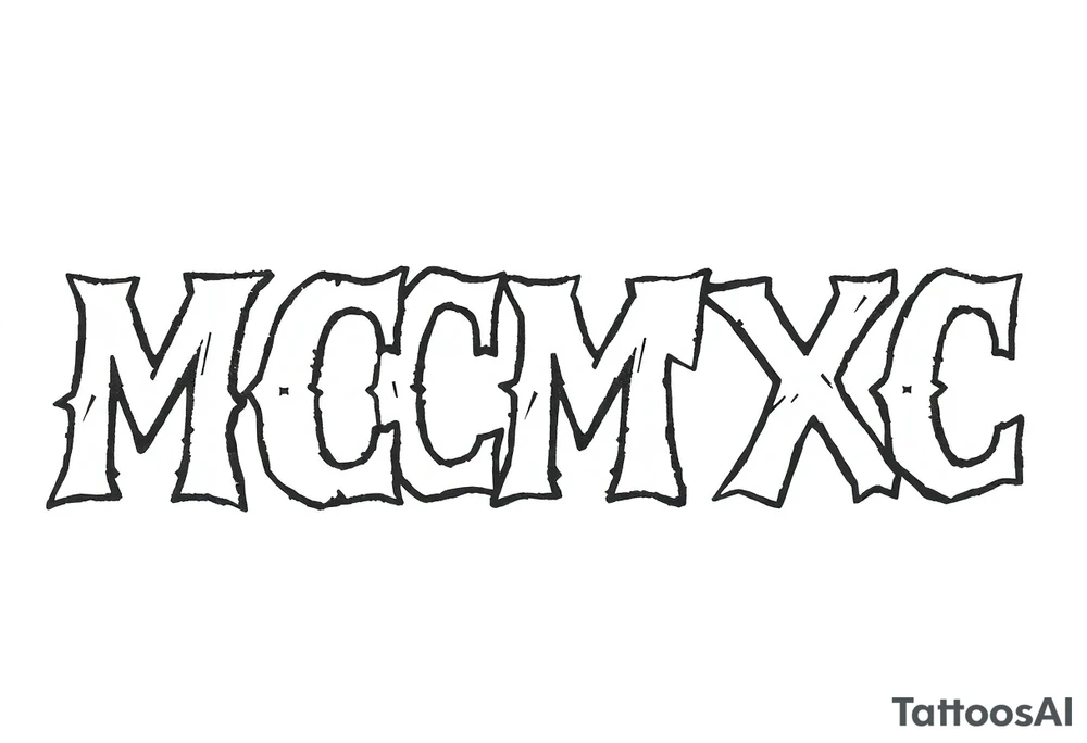 “MCMXC” tattoo idea