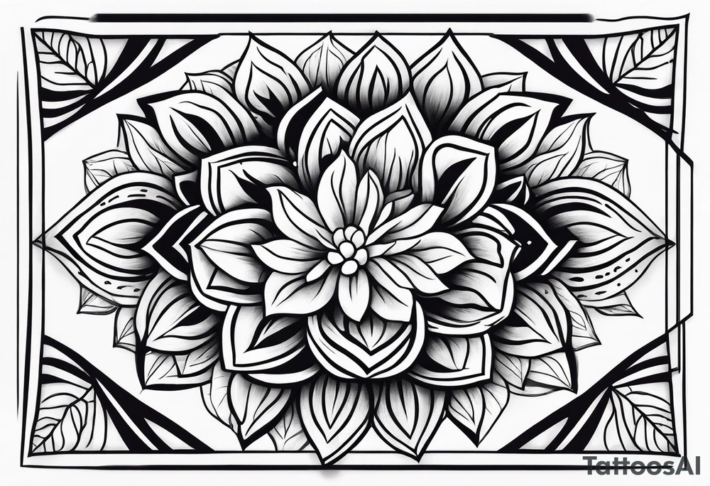 No rain no flowers wording tattoo idea