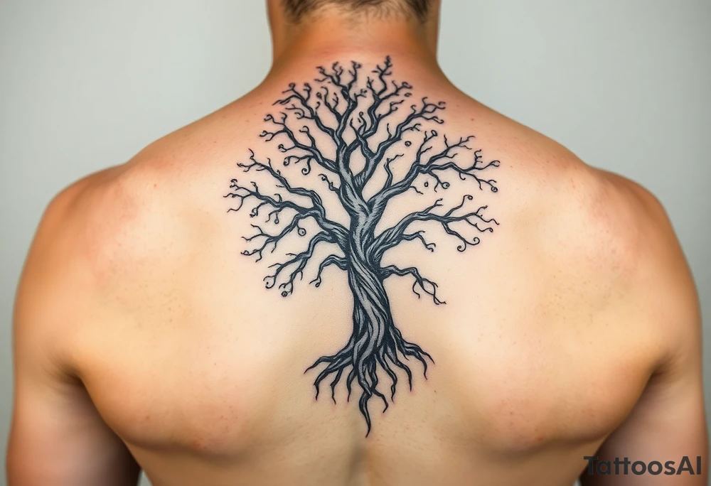 Tree of life old looking but feminine tattoo idea