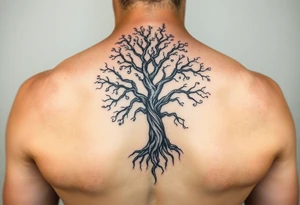 Tree of life old looking but feminine tattoo idea