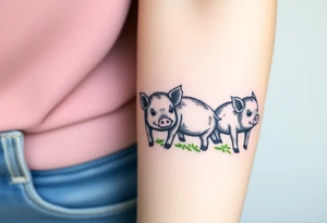 moss piglets tattoo idea