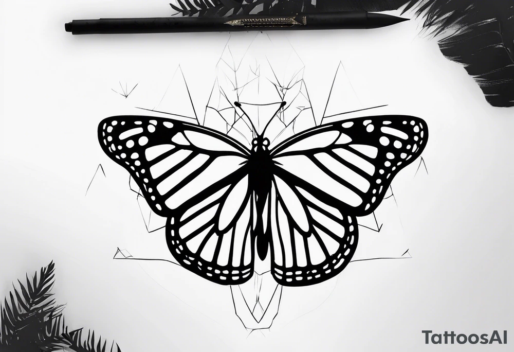 monarch tattoo idea