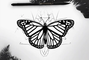 monarch tattoo idea