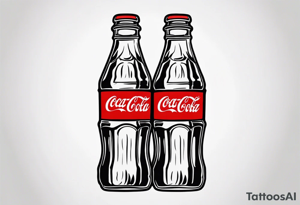 bottle of coke tattoo idea