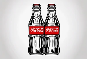 bottle of coke tattoo idea