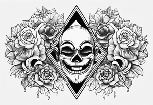 Laugh now cry later tattoo idea