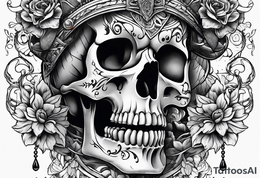 Skelton hand tattoo idea