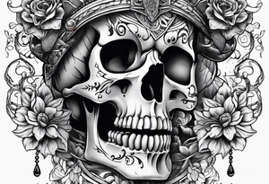 Skelton hand tattoo idea