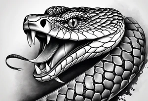 Snake on gun tattoo idea