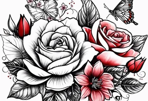 roses, Libra lady, butterflies, lotus flower, cherry blossom flowers, a red cardinal tattoo idea