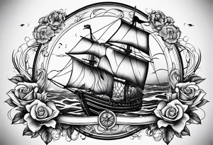 full sleeve nautical tattoo idea