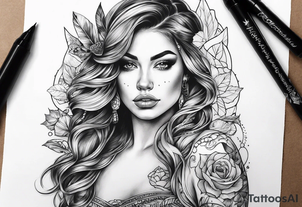 Graag een tattoo met sterrenbeeld boogschutter, liefde en geluk tattoo idea