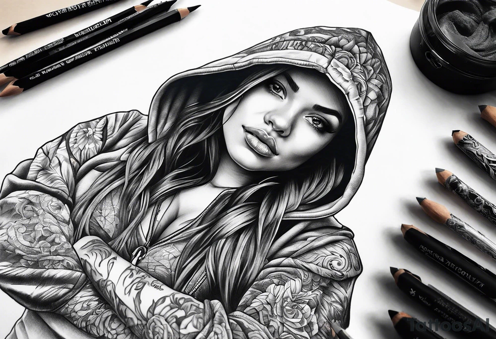 Hoodie tattoo idea
