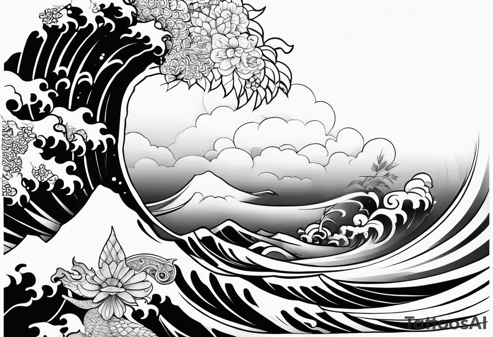 Columbia culture tattoo idea on leg/leg sleeve tattoo idea