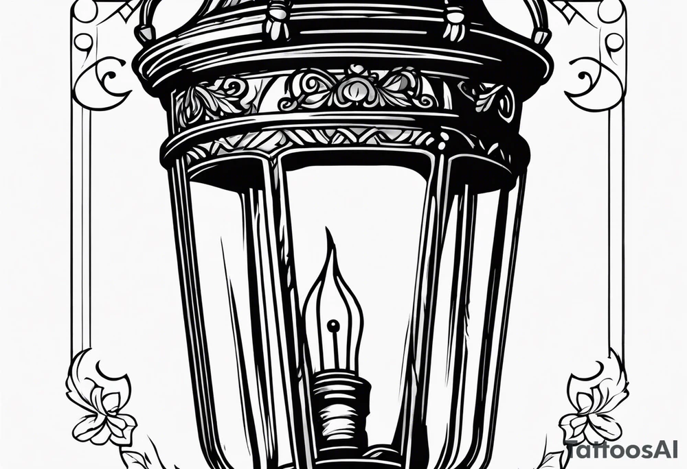 Street lamp tattoo idea