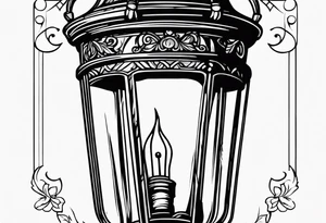 Street lamp tattoo idea