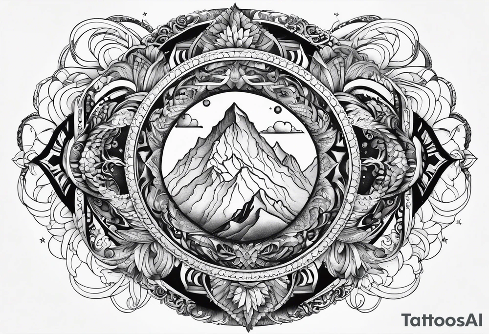 Infinity loop with p d tattoo idea