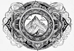 Infinity loop with p d tattoo idea