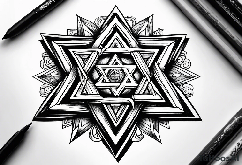 star of david tattoo idea