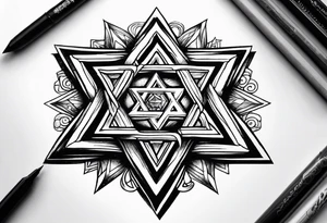 star of david tattoo idea
