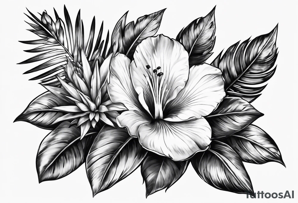 Pina plant tattoo idea