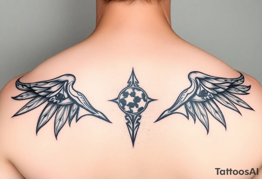 Patch work flash tattoo idea