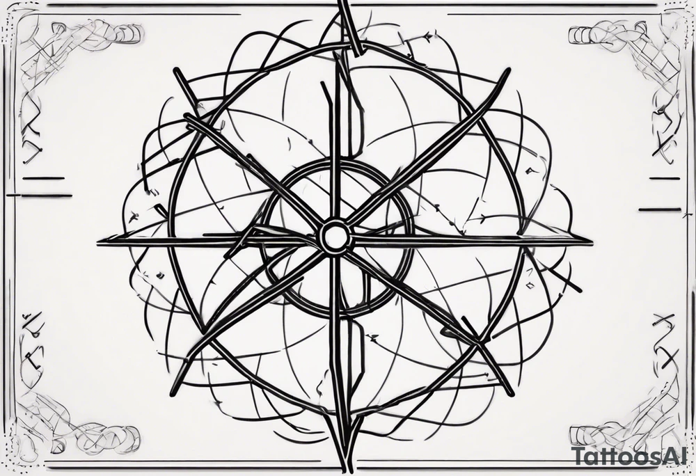 Friendship graph mathematically correct with a prime knot 6,1, dutch windmill graph that is cute tattoo idea Friendship graph mathematically correct with a prime knot 6,1, dutch windmill graph that is cute tattoo idea