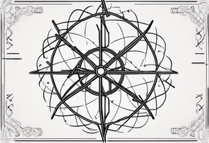 Friendship graph mathematically correct with a prime knot 6,1, dutch windmill graph that is cute tattoo idea