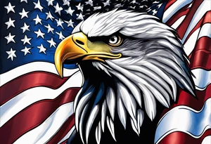 American flag tattoo idea