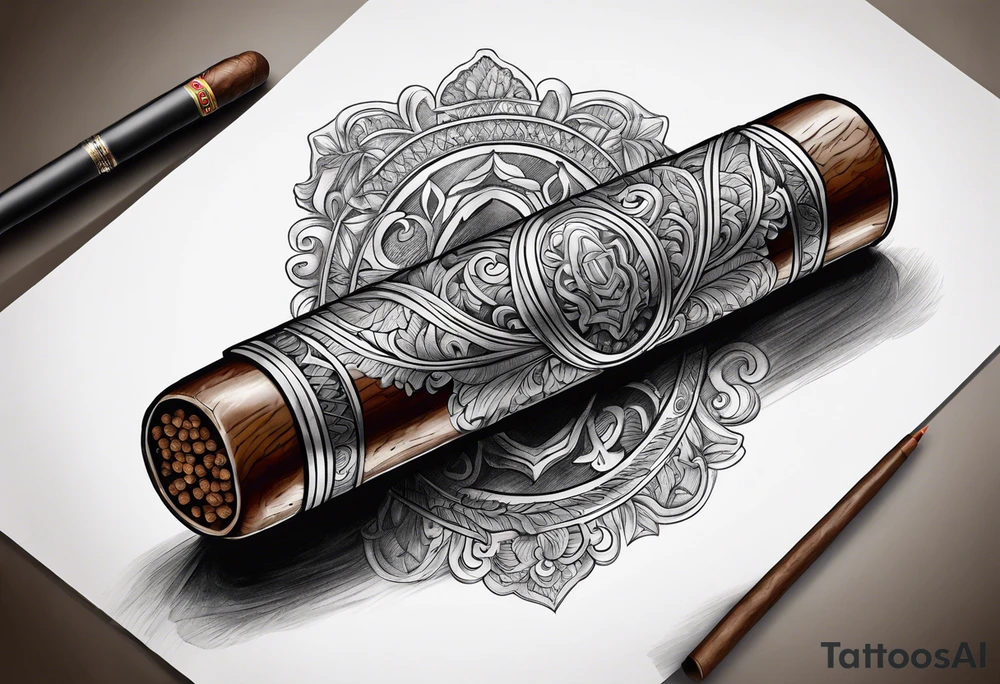 cigar tattoo idea