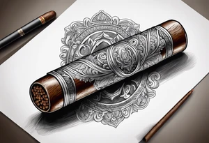 cigar tattoo idea