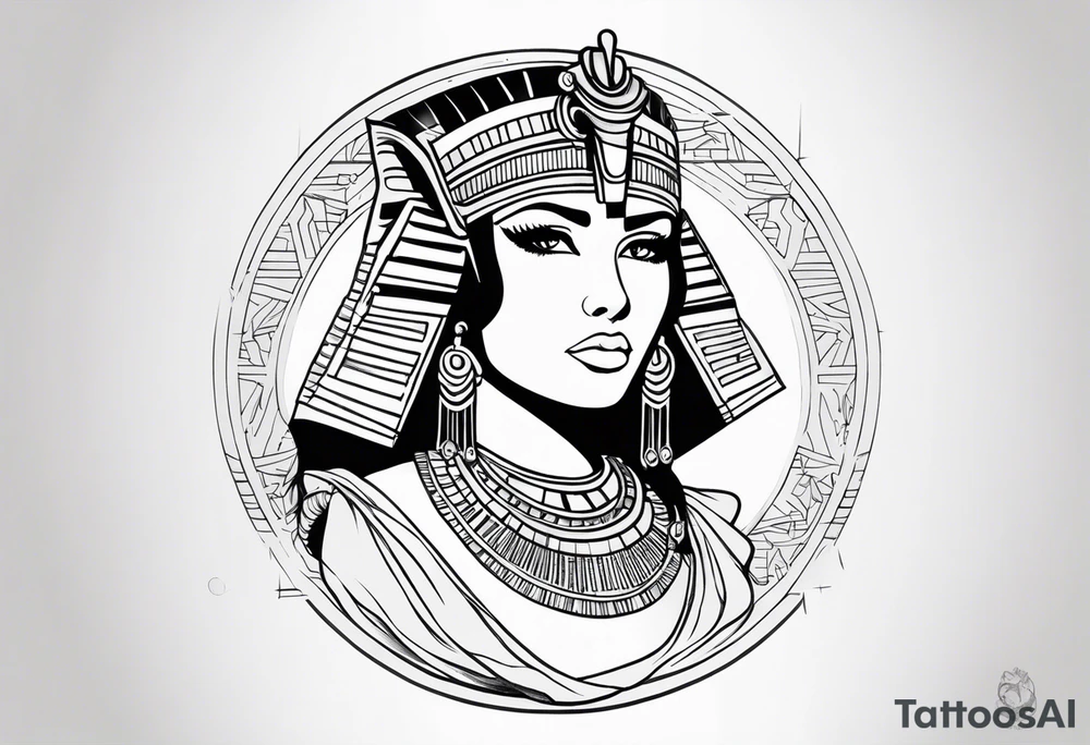 Cleopatra knowledge tattoo idea