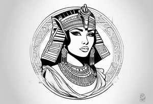 Cleopatra knowledge tattoo idea