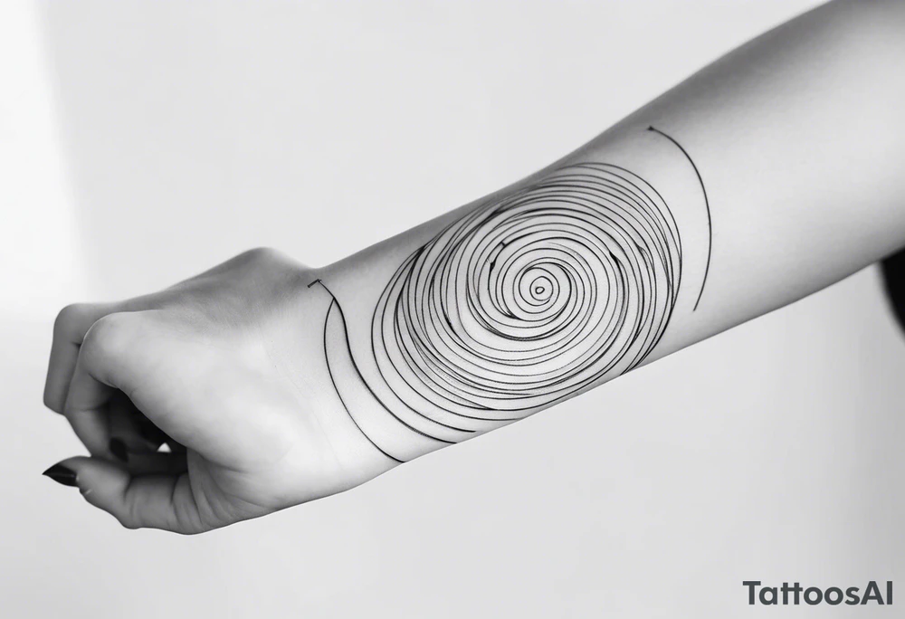 thin tattoo that spirals
 around the arm and forearm tattoo idea