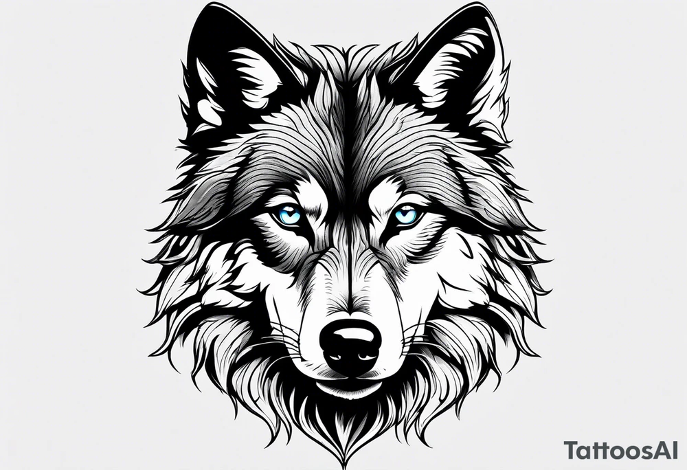 Wolf eyes tattoo idea