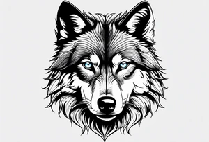 Wolf eyes tattoo idea
