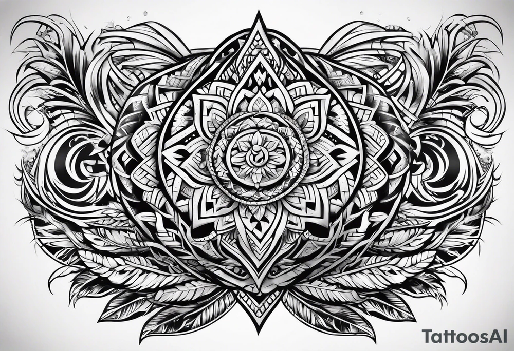 Samoan back tattoo tattoo idea