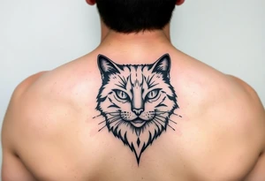 black cat tattoo idea