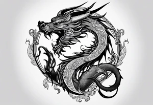 Capricorn dragon tattoo idea