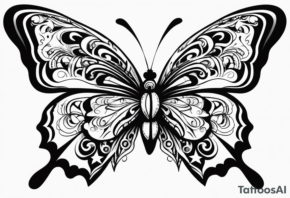 Trauma PTSD butterfly. 1.9.2023 I chose to live. tattoo idea