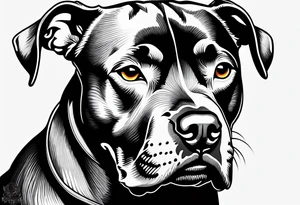 punk rock
 pitbull pointed ears tattoo idea