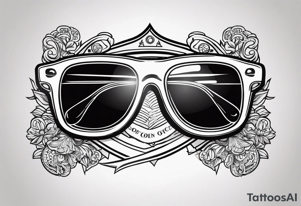 Officer Sunglasses tattoo idea