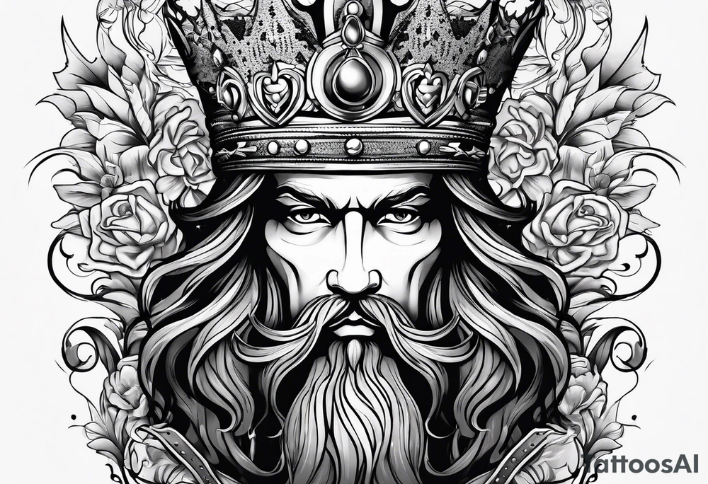 French king tattoo idea
