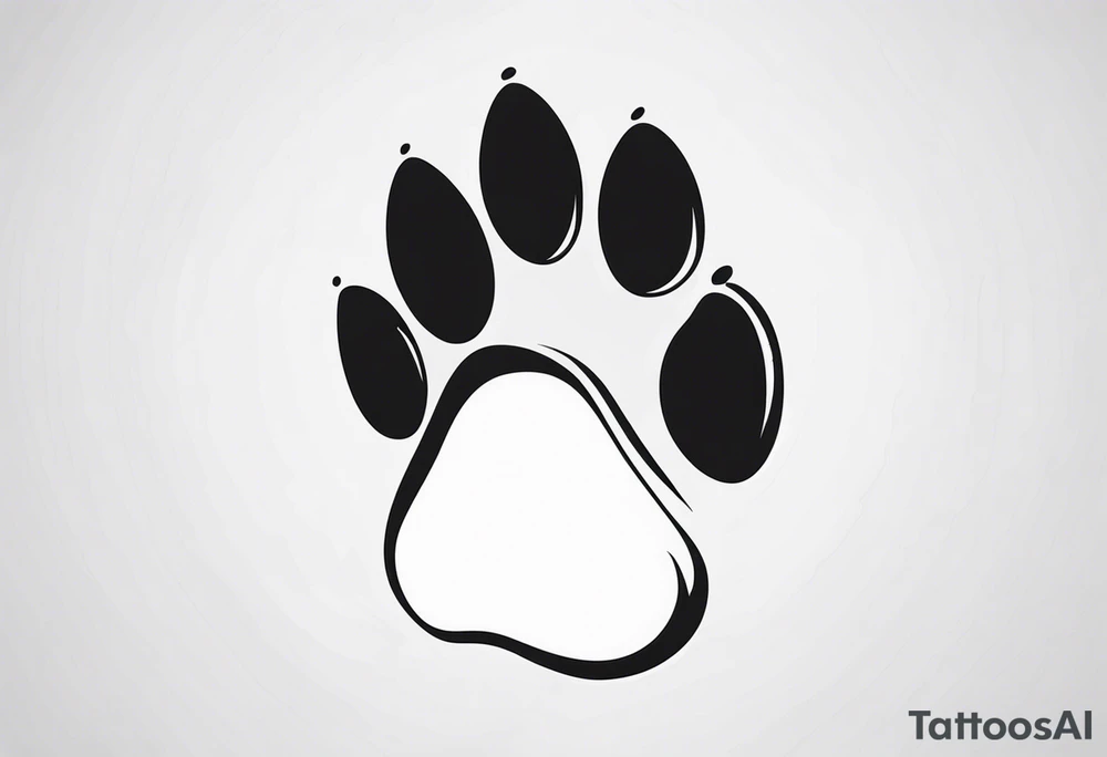 Paw Print tattoo idea