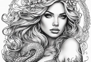Mermaid tattoo idea